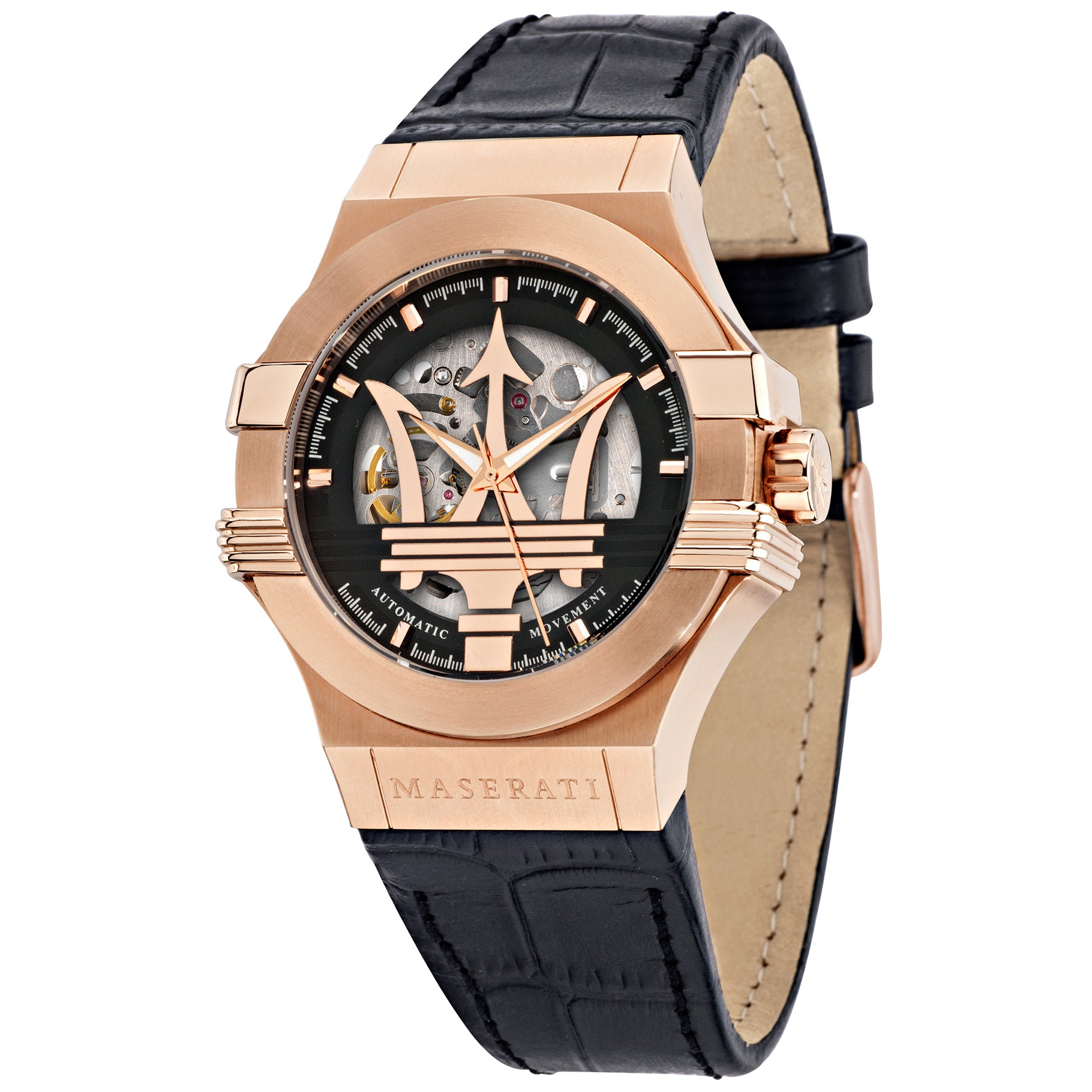 Automatic Watch - Maserati Men's Black Potenza Watch MSR8821108039