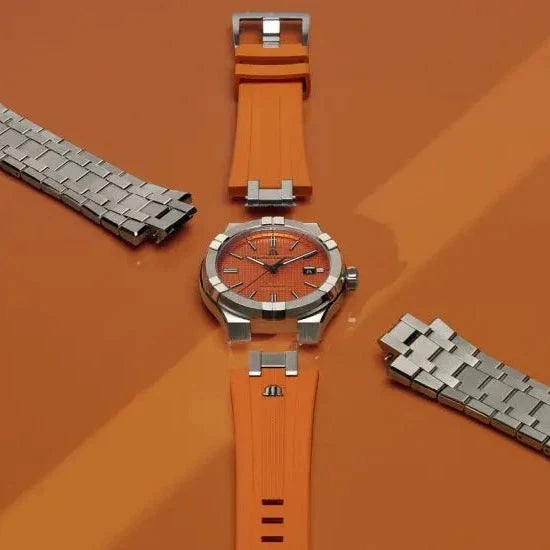 Automatic Watch - Maurice Lacroix Aikon Automatic Limited Summer Edition 42mm Men's Orange Watch AI6008-SS00F-530-E