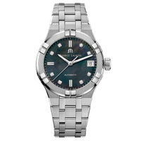 Thumbnail for Automatic Watch - Maurice Lacroix Ladies Green Aikon Automatic Watch AI6006-SS002-370-1