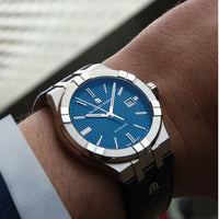 Thumbnail for Automatic Watch - Maurice Lacroix Men's Blue Aikon Automatic Stainless Steel Watch AI6008-SS002-430-1