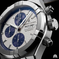 Thumbnail for Automatic Watch - Maurice Lacroix Men's Silver Aikon Chronograph Watch AI6038-SS001-131-1