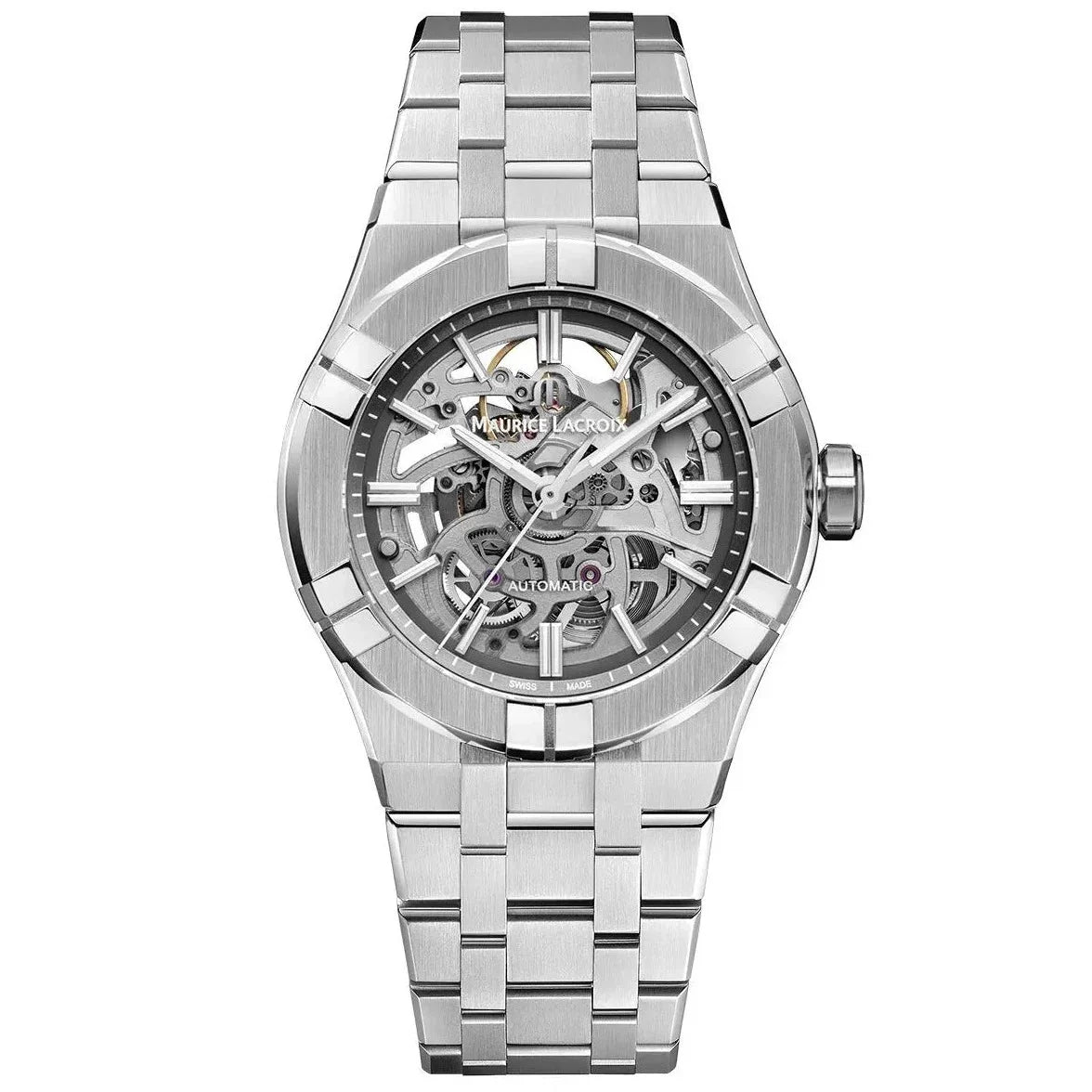 Automatic Watch - Maurice Lacroix Men's Skeleton Aikon Automatic Watch AI6007-SS002-030-1