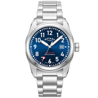 Thumbnail for Automatic Watch - Rotary Commando Pilot Auto Men's Steel Blue Watch GB05470/52