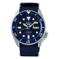 Thumbnail for Automatic Watch - Seiko Men's Blue 5 Sports Watch SRPD51K2