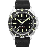 Thumbnail for Spinnaker Hull Diver Men's Black Silver Watch
