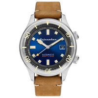 Thumbnail for Spinnaker Bradner Automatic Men's Blue Tan Watch