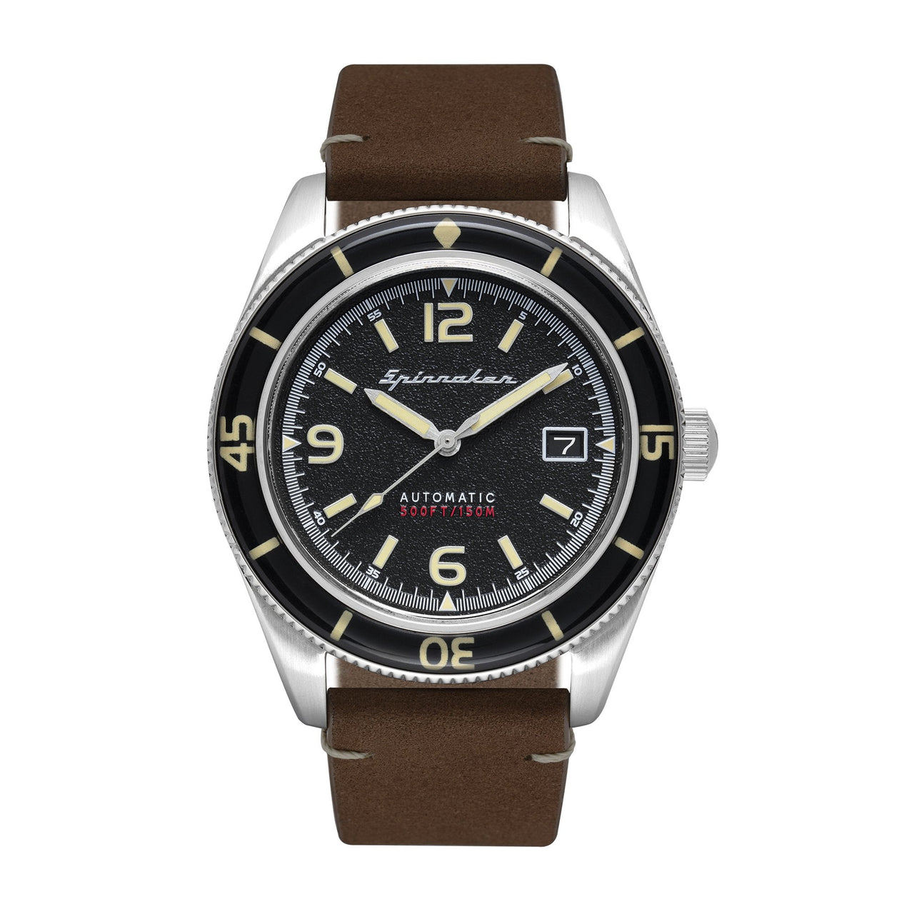 Spinnaker Fleuss Men's Black Brown Automatic Watch