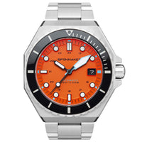 Thumbnail for Spinnaker Dumas Men's Orange Dial Diver Automatic Watch