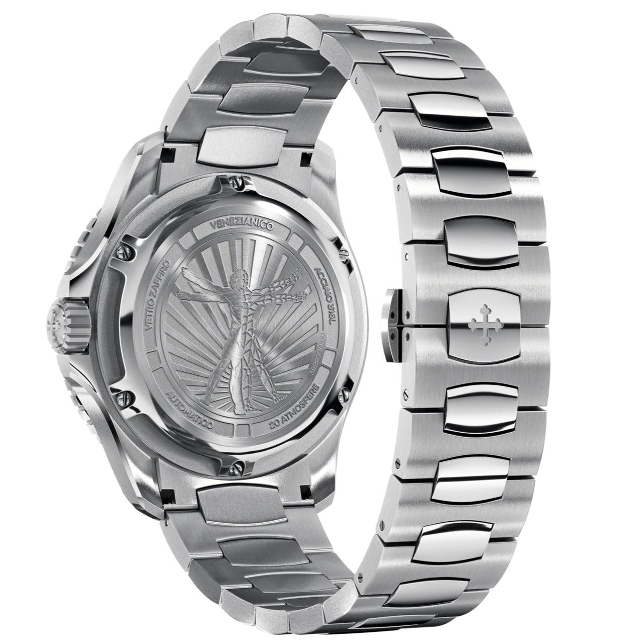 Automatic Watch - Venezianico 3921503C Nereide Ultraleggero 42 Men's Silver Watch