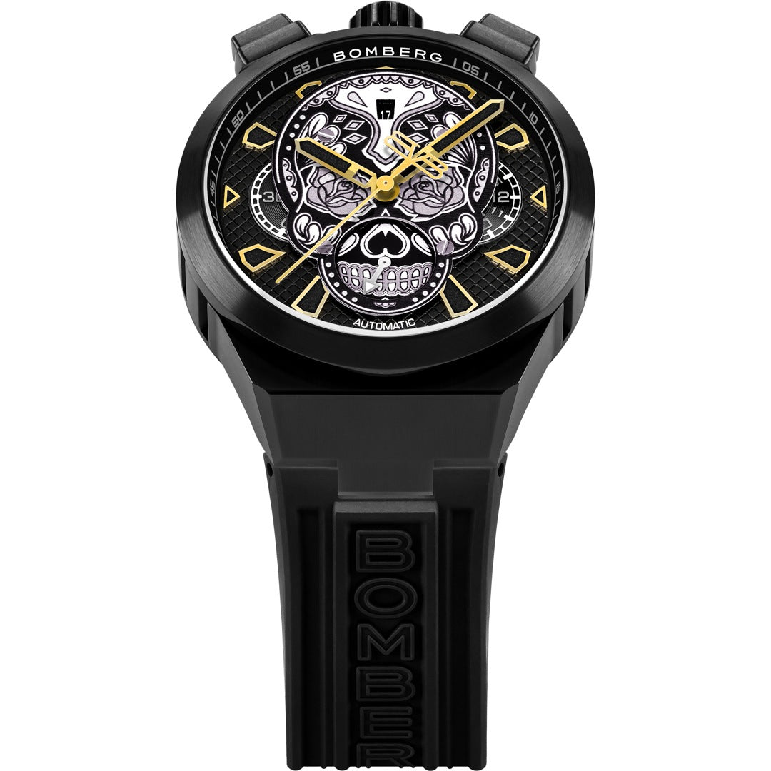 Bomberg Men s Bolt 68 Neo Calaveras Black Watch BF44CHAPBA.04 3.12 from Watches and Crystals Watches Crystals