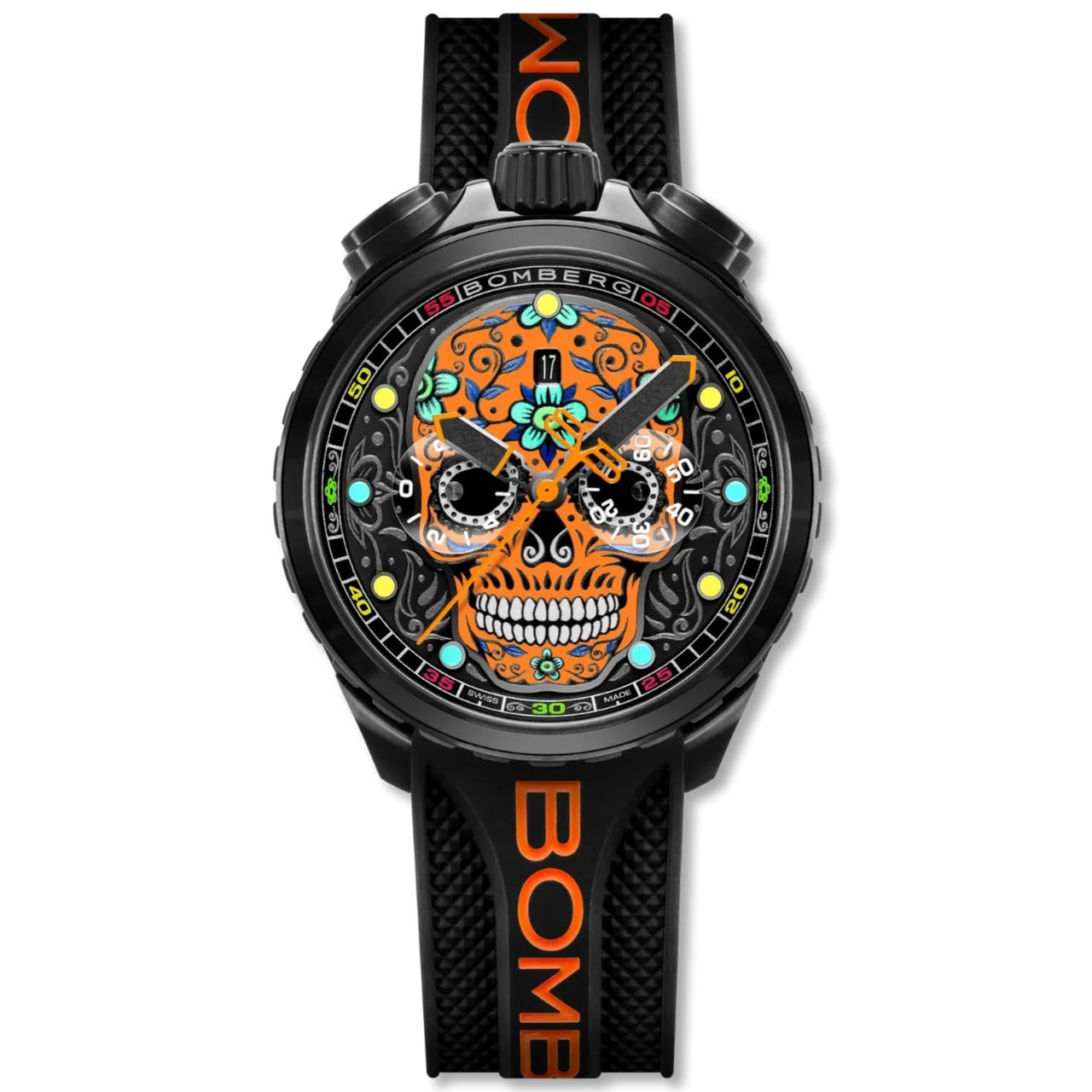 Bomberg Sugar Skull Men's Orange BS45CHPBA.060-9.12