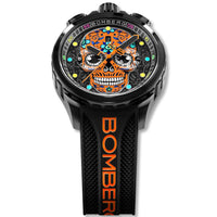 Thumbnail for Bomberg Sugar Skull Men's Orange BS45CHPBA.060-9.12