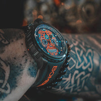 Thumbnail for Bomberg Sugar Skull Men's Orange BS45CHPBA.060-9.12