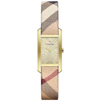Thumbnail for Burberry Ladies Watch The Pioneer Check Yellow Gold