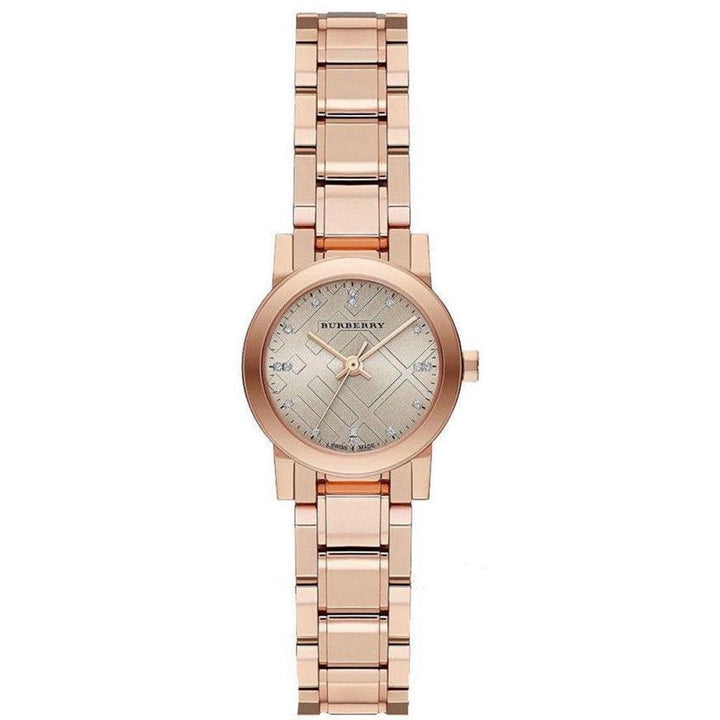 Burberry Ladies Watch The City Diamonds 26mm Rose Gold BU9215