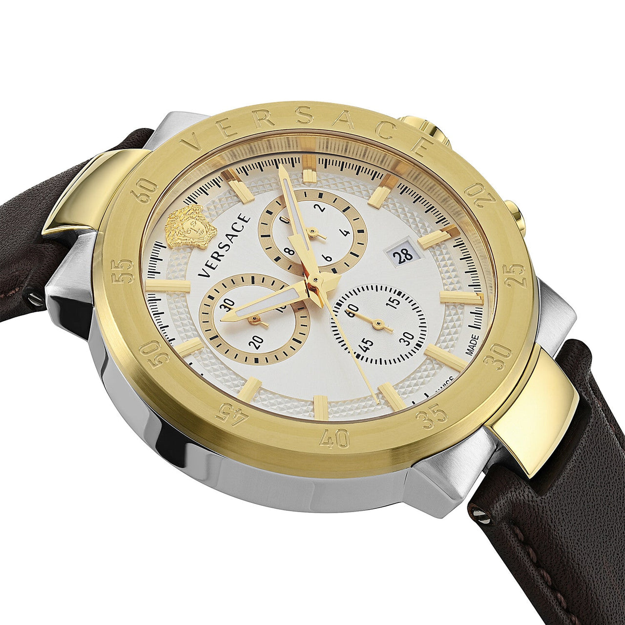 Versace Urban Mystique Men's Chronograph White Gold Watch VEPY01321