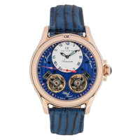 Thumbnail for Carl von Zeyten Forest House 46mm Automatic Limited Edition Rose Gold Blue Watch