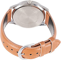 Thumbnail for Casio Dress Blue 40mm Unisex Brown Leather