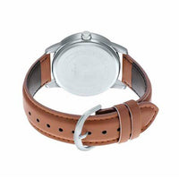 Thumbnail for Casio Dress Blue 40mm Unisex Brown Leather