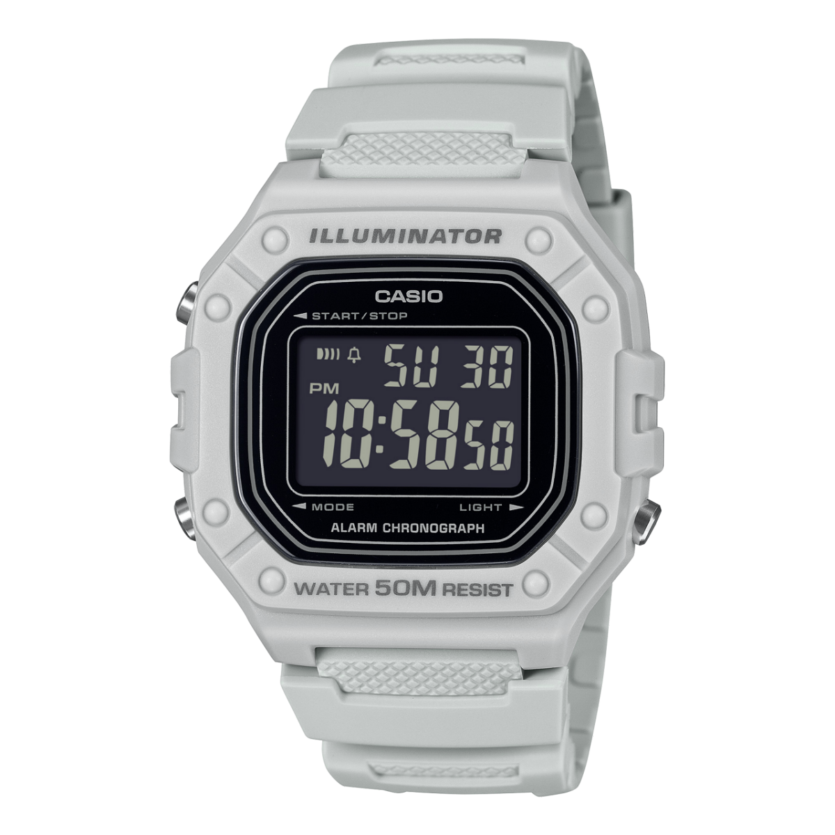 Casio Sport Digital 44mm Unisex Grey Resin