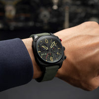 Thumbnail for Chronograph Watch - AVI-8 Deep Green Black Hawker HunterChronograph Watch AV-4052-08