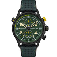 Thumbnail for Chronograph Watch - AVI-8 Men's Green Hawker Hunter Chronograph Watch AV-4080-03