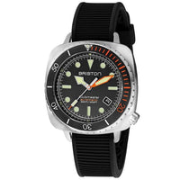 Thumbnail for Chronograph Watch - Briston Black Diver Pro Automatic Watch 20644.S.DP.35.RB