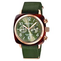 Thumbnail for Chronograph Watch - Briston Green Clubmaster Classic Chronograph Watch 19140.PRA.T.26.NOL