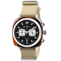 Thumbnail for Chronograph Watch - Briston Taupe Clubmaster Sport Nylon Chronograph Briston Watch 17142.SA.TS.1.NK