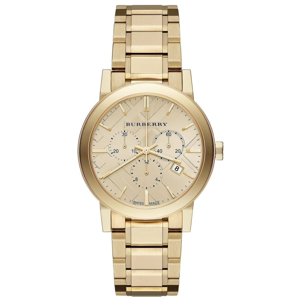 Chronograph Watch - Burberry BU9753 Ladies Gold Tone Chronograph Watch