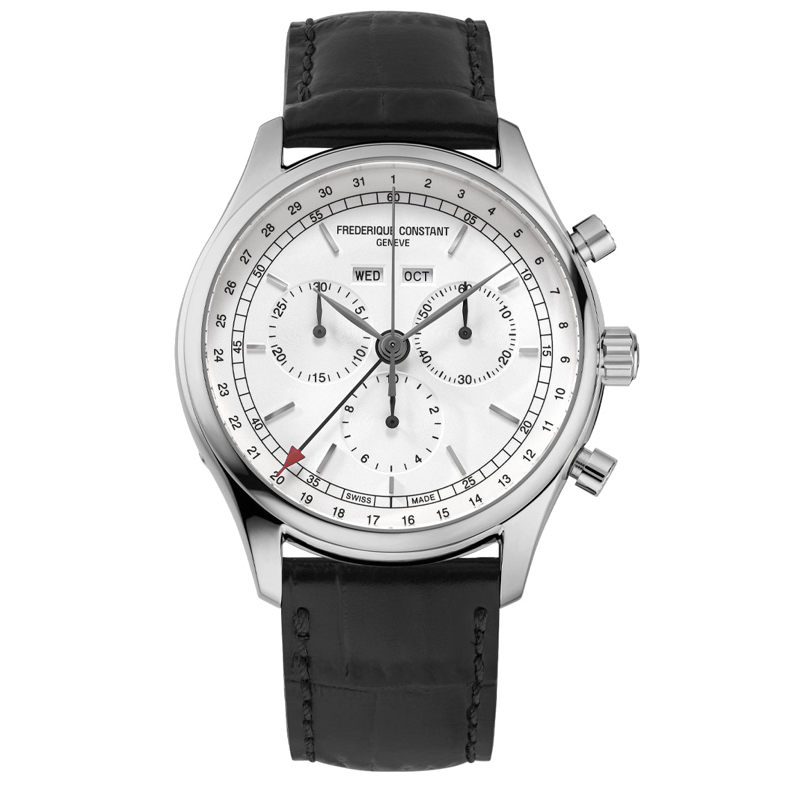 Chronograph Watch - Frederique Constant Men's Classic Chrono Black Watch FC-296SW5B6