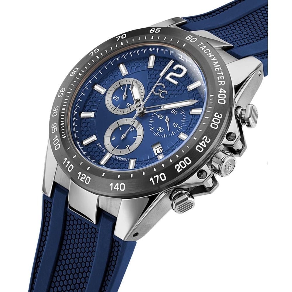 Chronograph Watch - GC Audacious Men's Blue Watch Z07001G7MF