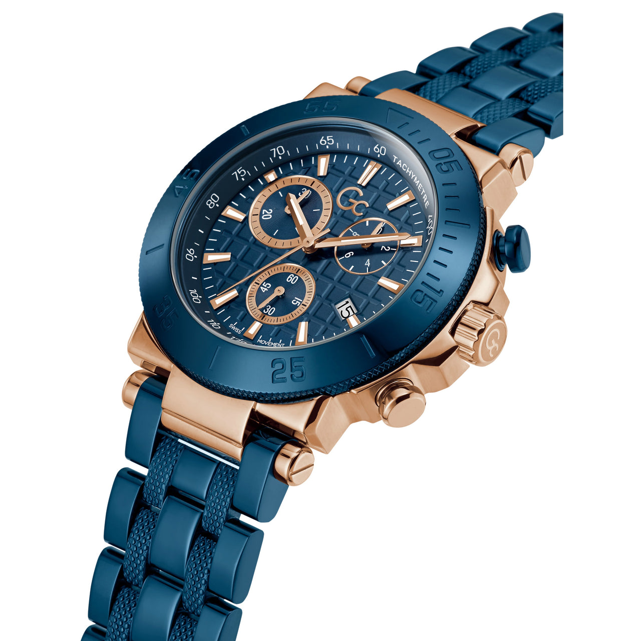 GC One Men s Blue Watch Y70001G7MF from Watches and Crystals Watches Crystals