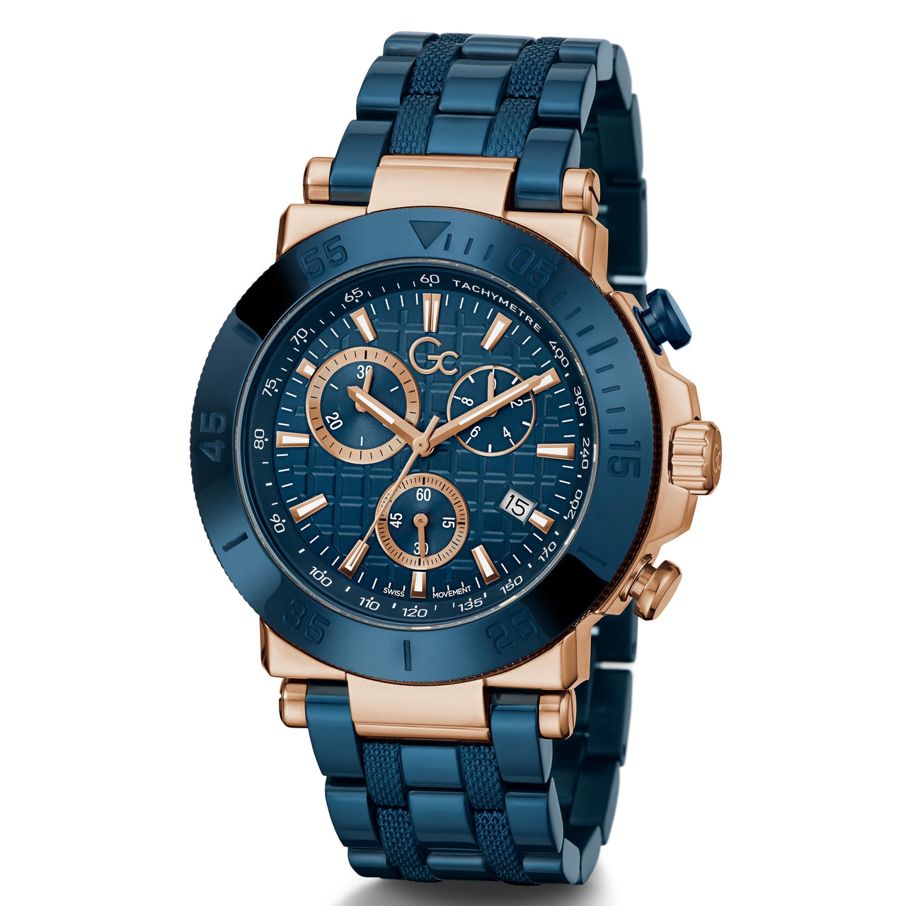 Chronograph Watch - GC One Men's Blue Watch Y70001G7MF