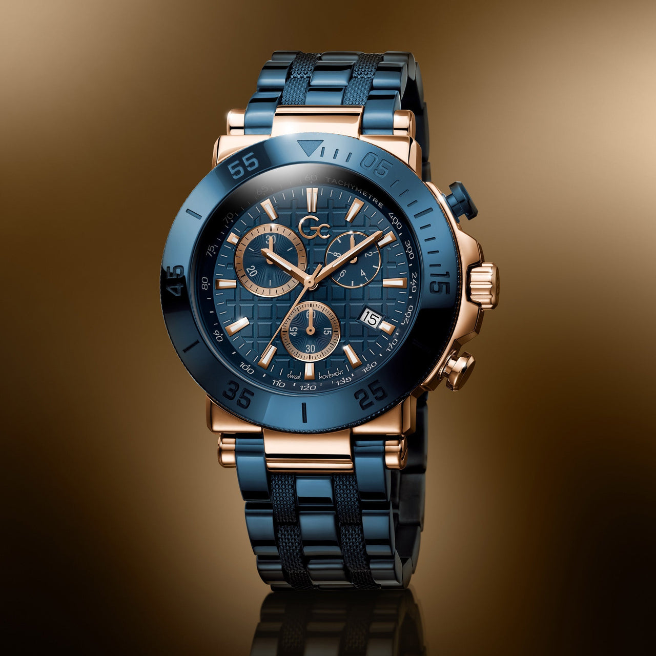 Chronograph Watch - GC One Men's Blue Watch Y70001G7MF