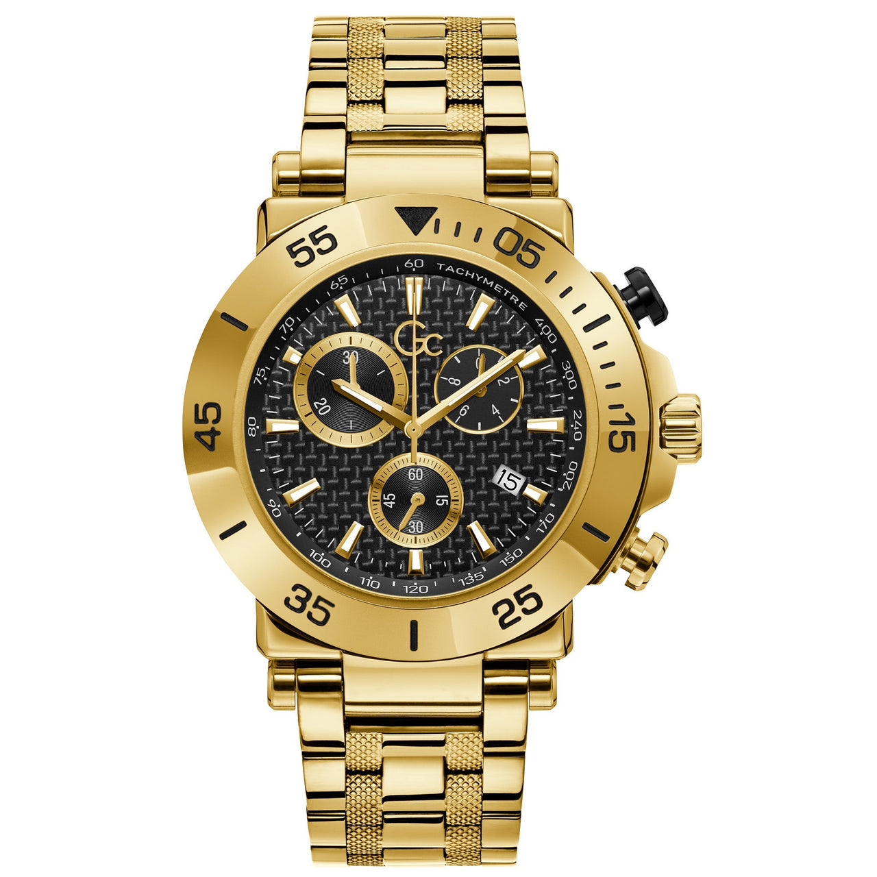 Chronograph Watch - GC One Men's Gold Watch Y70004G2MF