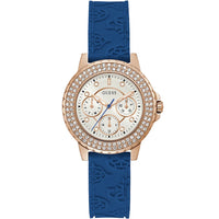 Thumbnail for Chronograph Watch - Guess Crown Jewel Ladies Blue Watch GW0411L2