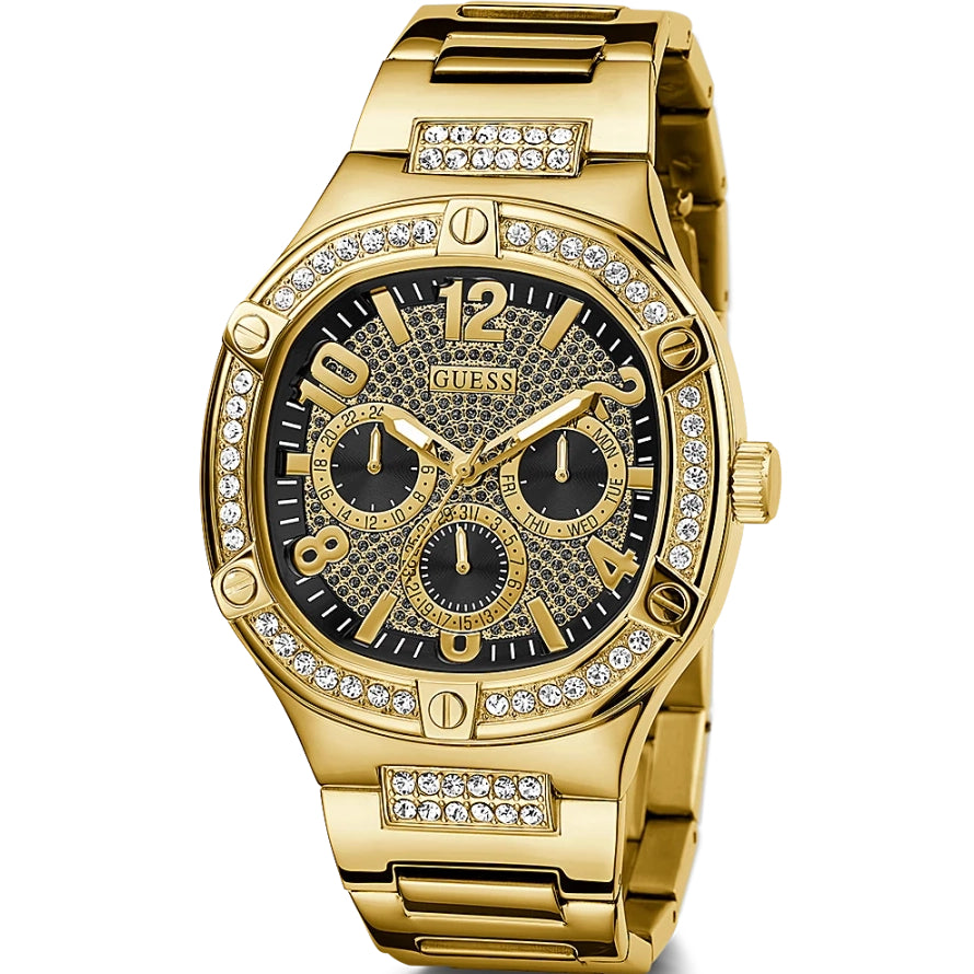 Chronograph Watch - Guess Duke Men's Gold Watch GW0576G2