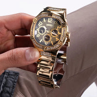 Thumbnail for Chronograph Watch - Guess Duke Men's Gold Watch GW0576G2