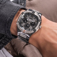 Thumbnail for Chronograph Watch - Guess Duke Men's Silver Watch GW0576G1