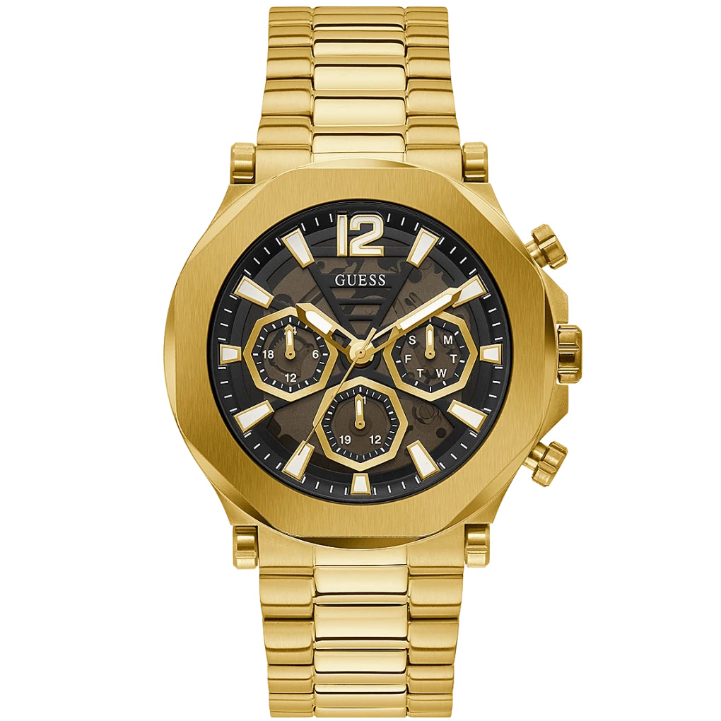 Chronograph Watch - Guess Edge Men's Gold Watch GW0539G2