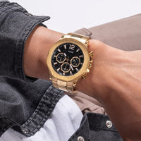 Thumbnail for Chronograph Watch - Guess Edge Men's Gold Watch GW0539G2