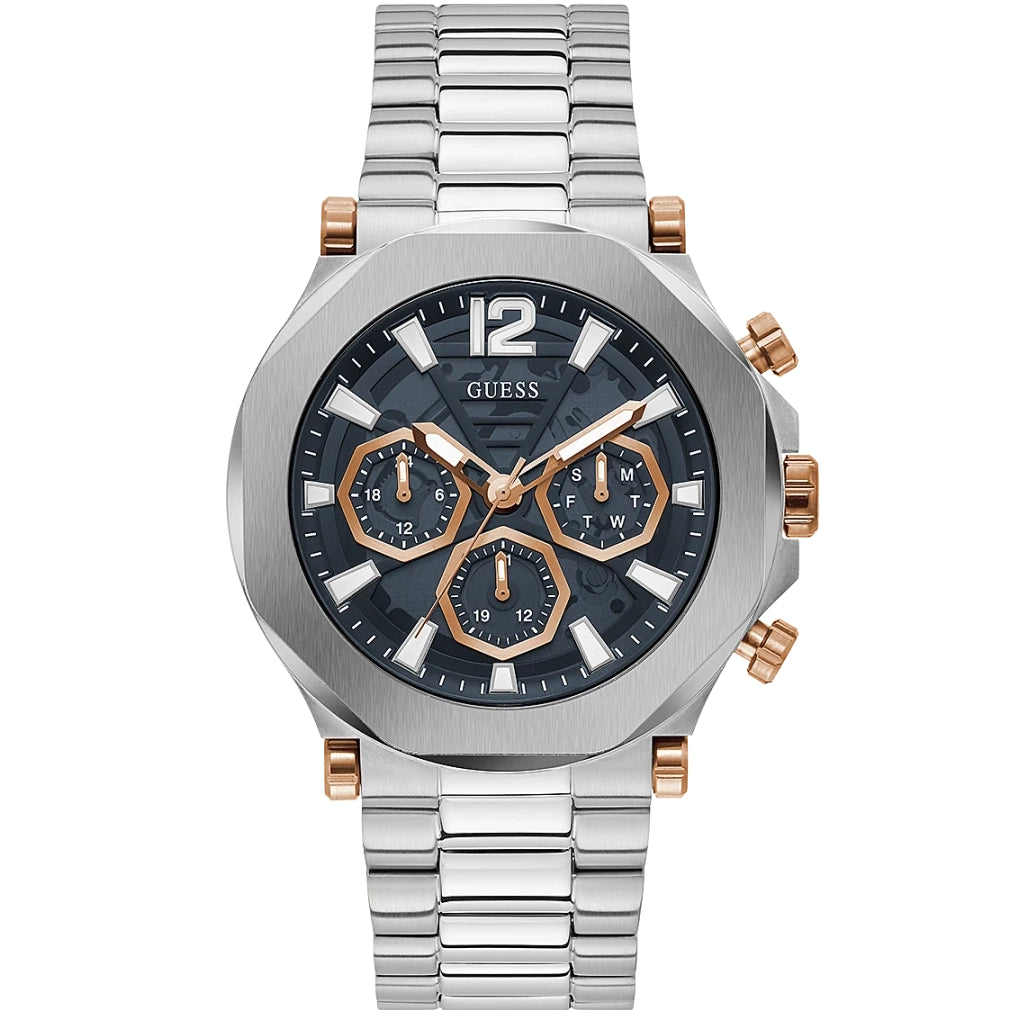 Chronograph Watch - Guess Edge Men's Silver Watch GW0539G1