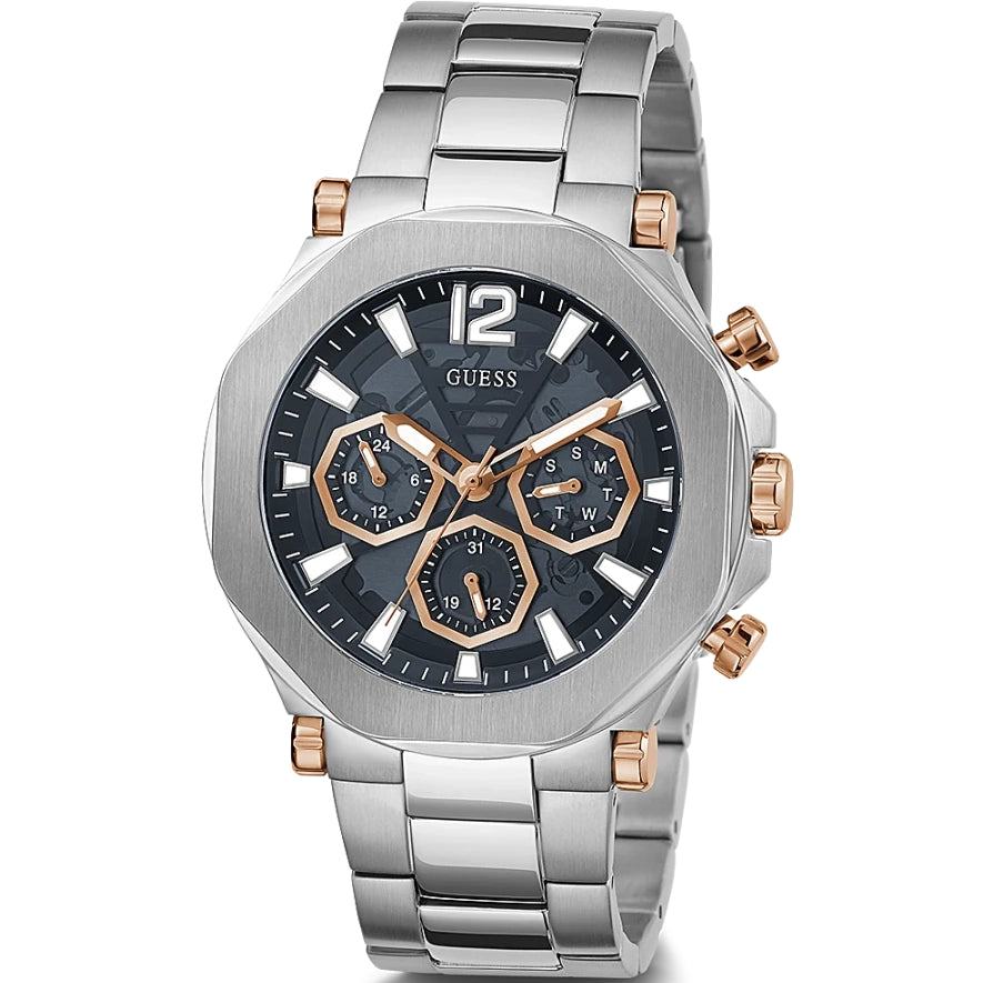 Chronograph Watch - Guess Edge Men's Silver Watch GW0539G1