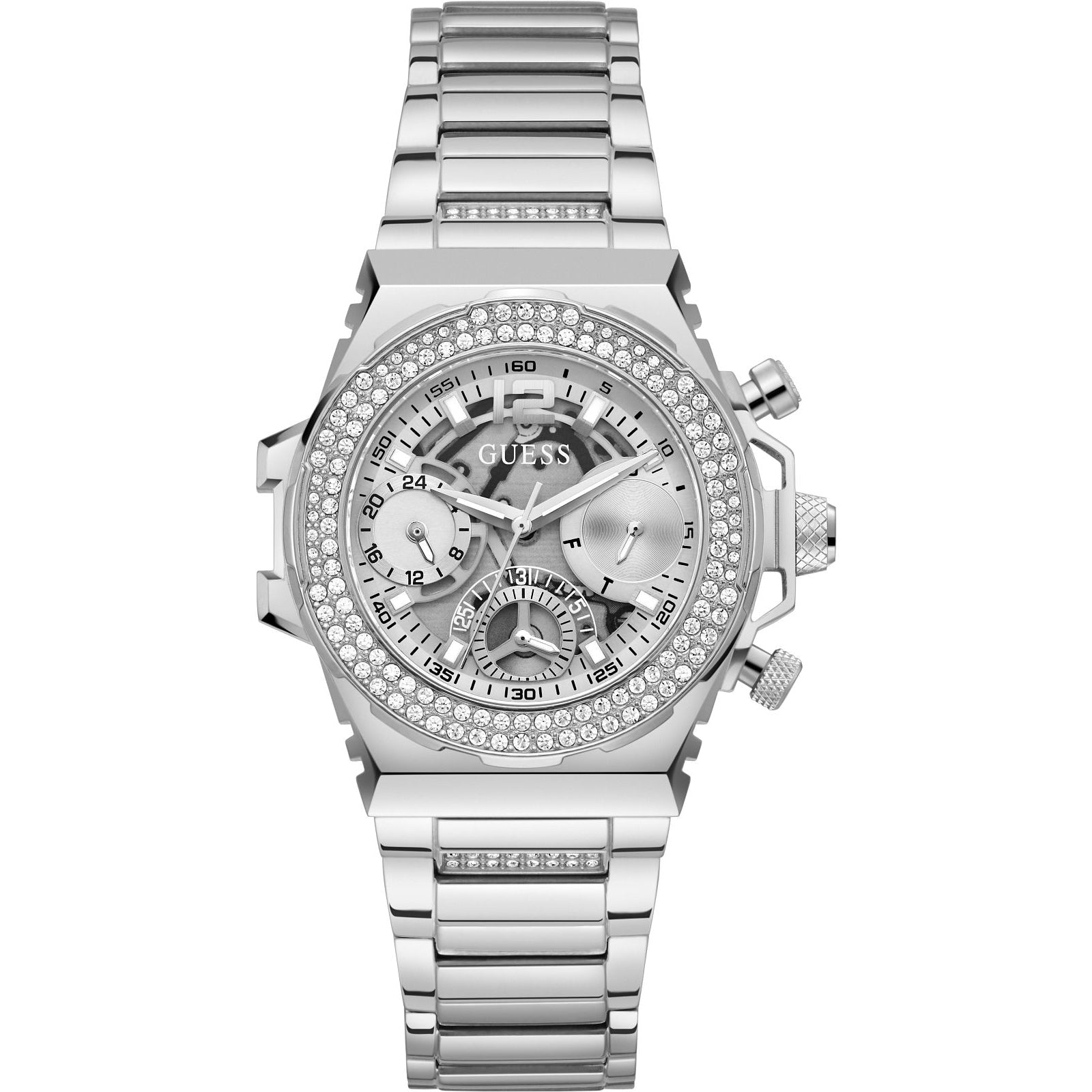 Chronograph Watch - Guess Fusion Ladies Silver Watch GW0552L1