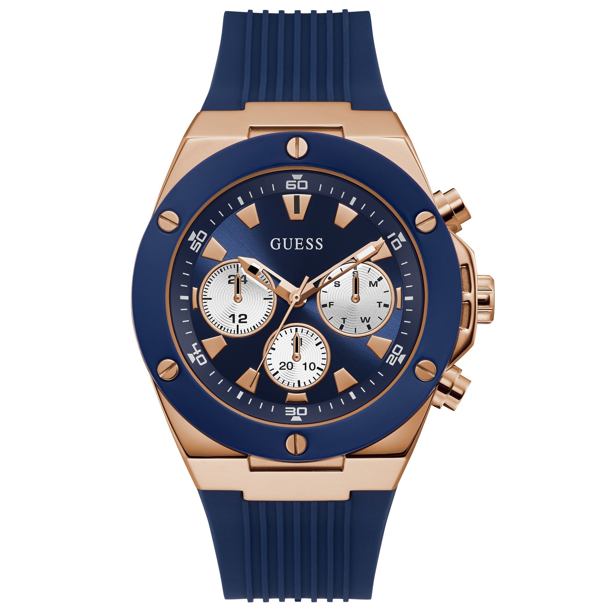 Chronograph Watch - Guess GW0057G2 Men's Poseidon Blue Watch