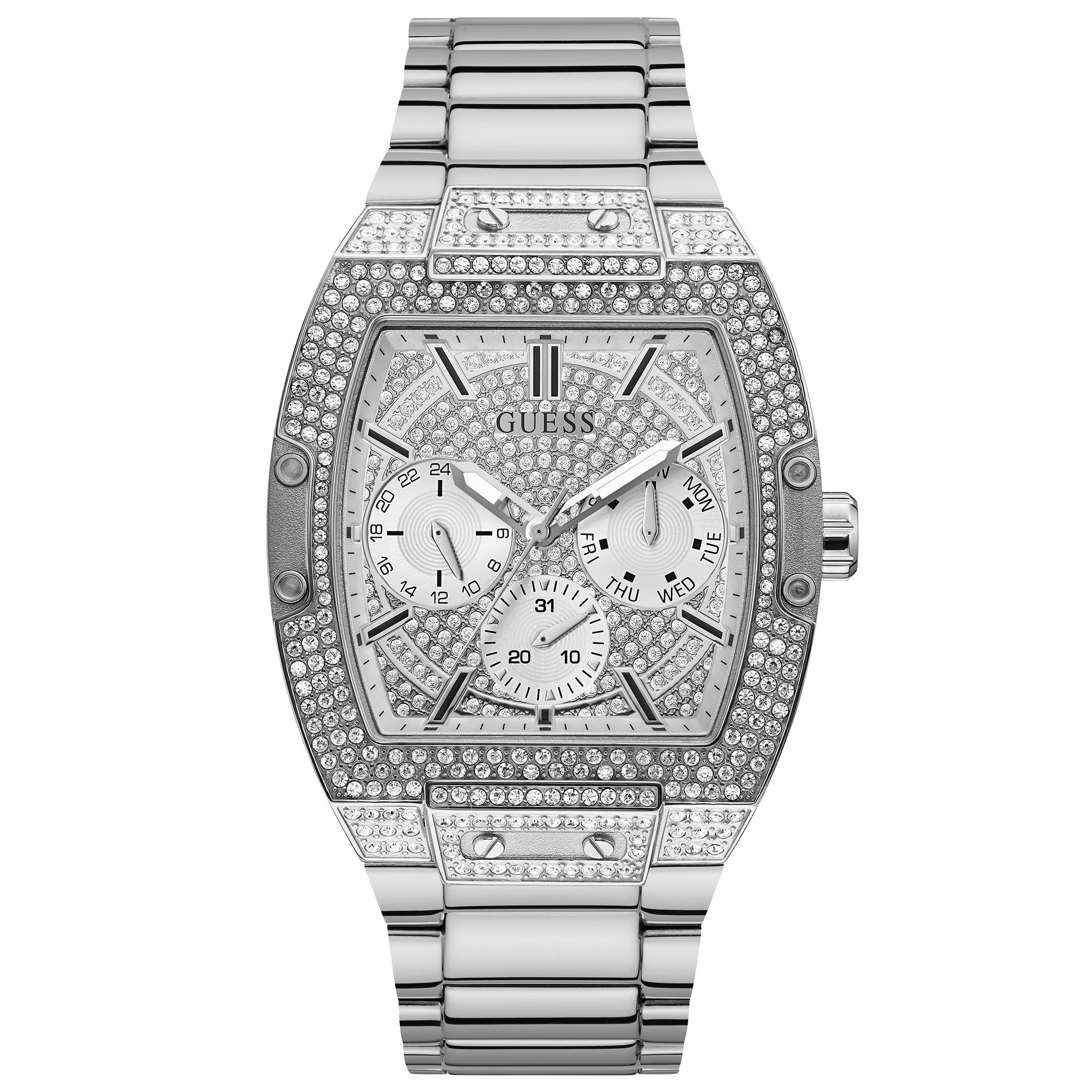 Chronograph Watch - Guess GW0094G1 Men's Phoenix Silver Watch