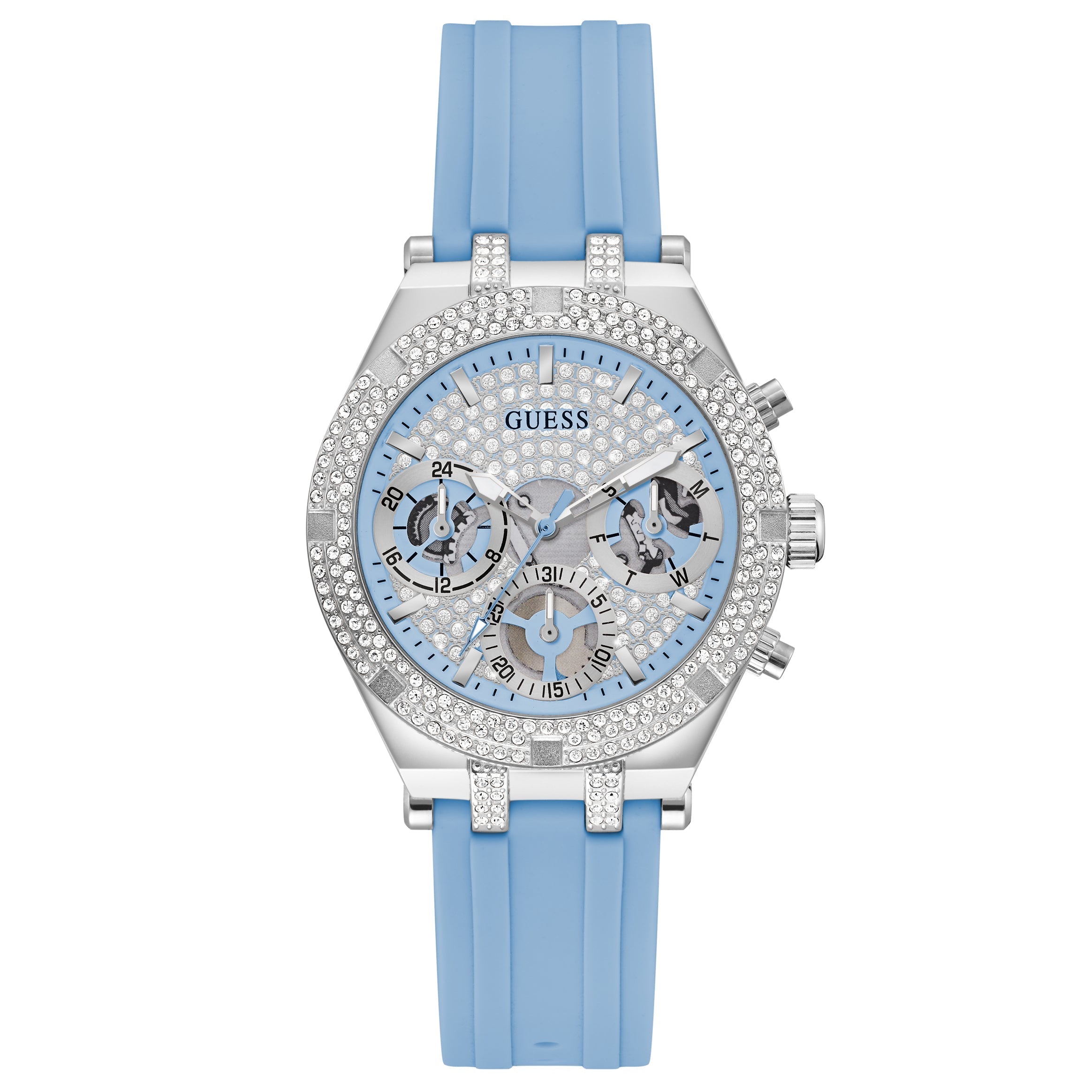 Chronograph Watch - Guess GW0407L1 Ladies Heiress Blue Watch