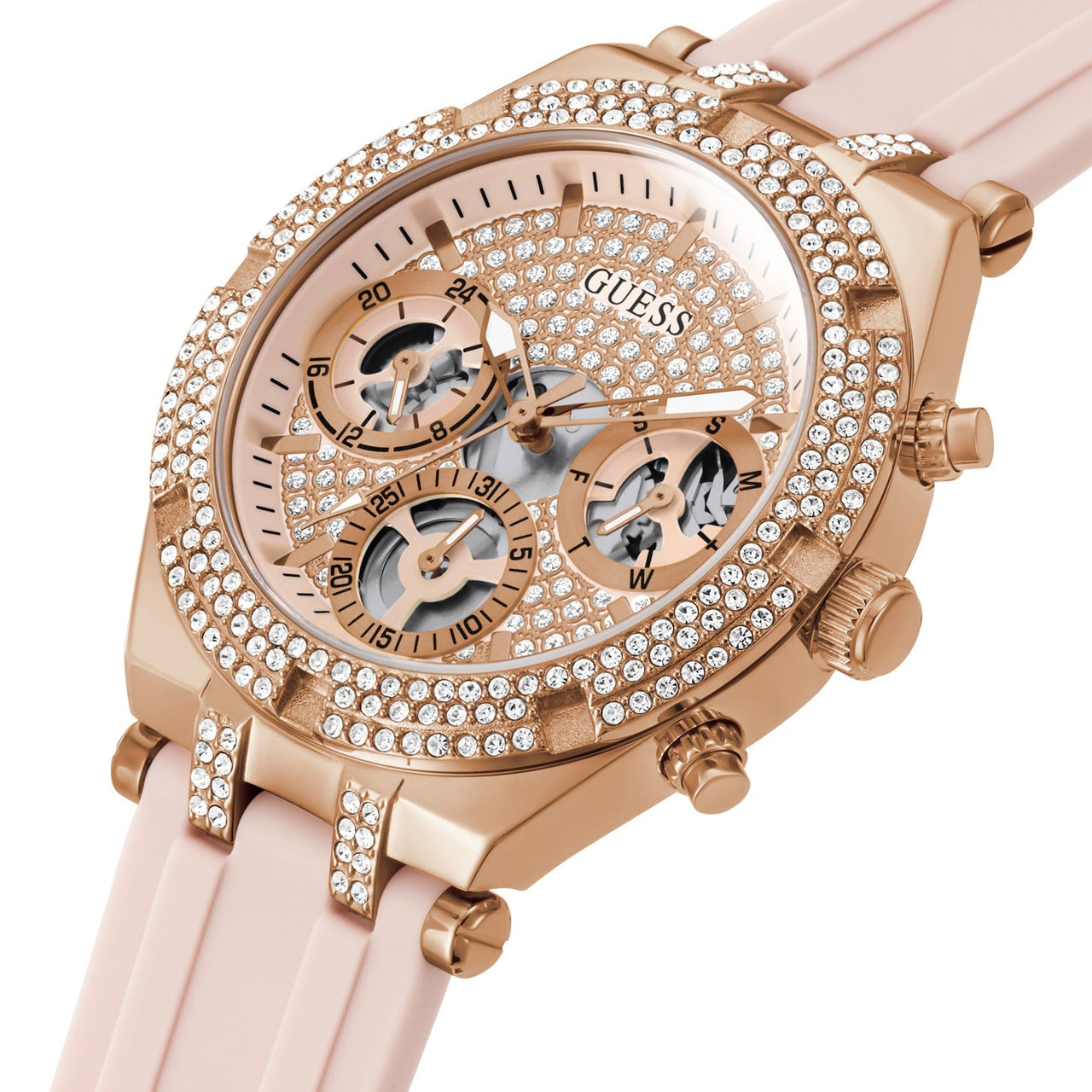 Chronograph Watch - Guess GW0407L3 Ladies Heiress Rose Gold Watch