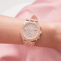 Thumbnail for Chronograph Watch - Guess GW0407L3 Ladies Heiress Rose Gold Watch